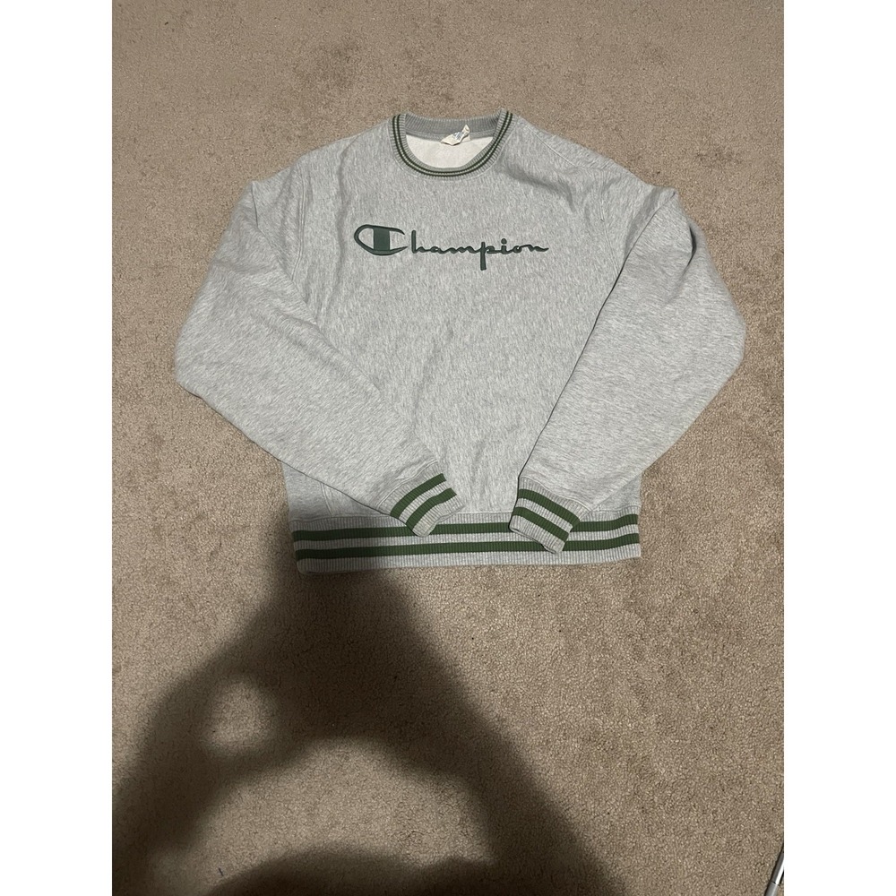 Vintage 90's Champion Reverse Weave Size Small Spell-out Gray Crewneck